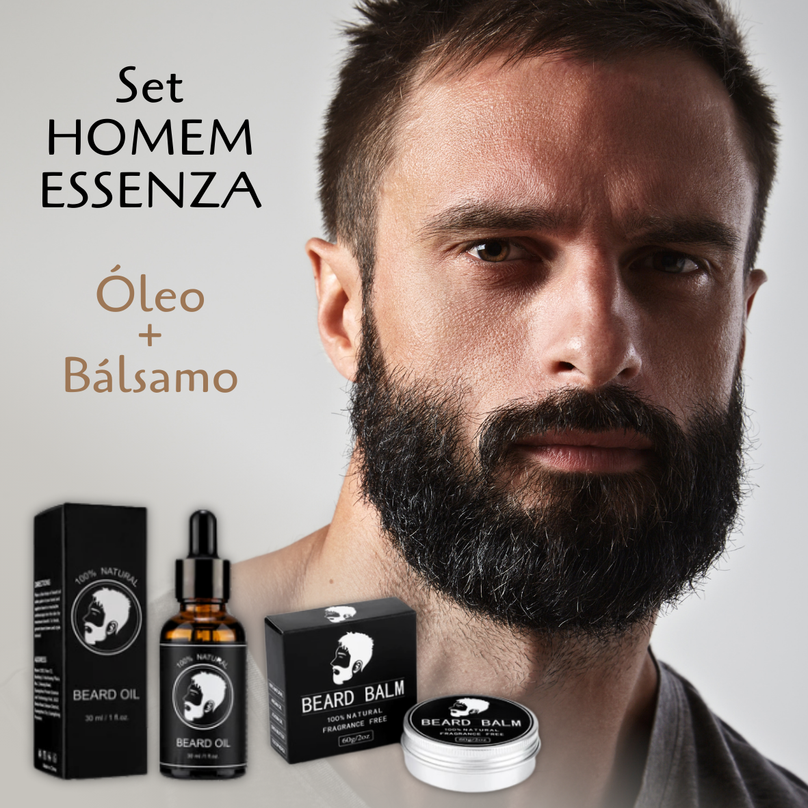 Set Homem Essenza Óleo + Bálsamo