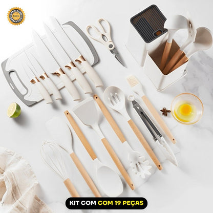 Kit Utensílios de Cozinha Luxo