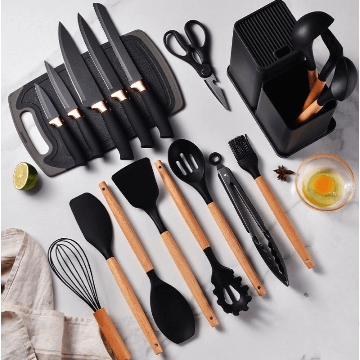 Kit Utensílios de Cozinha Luxo