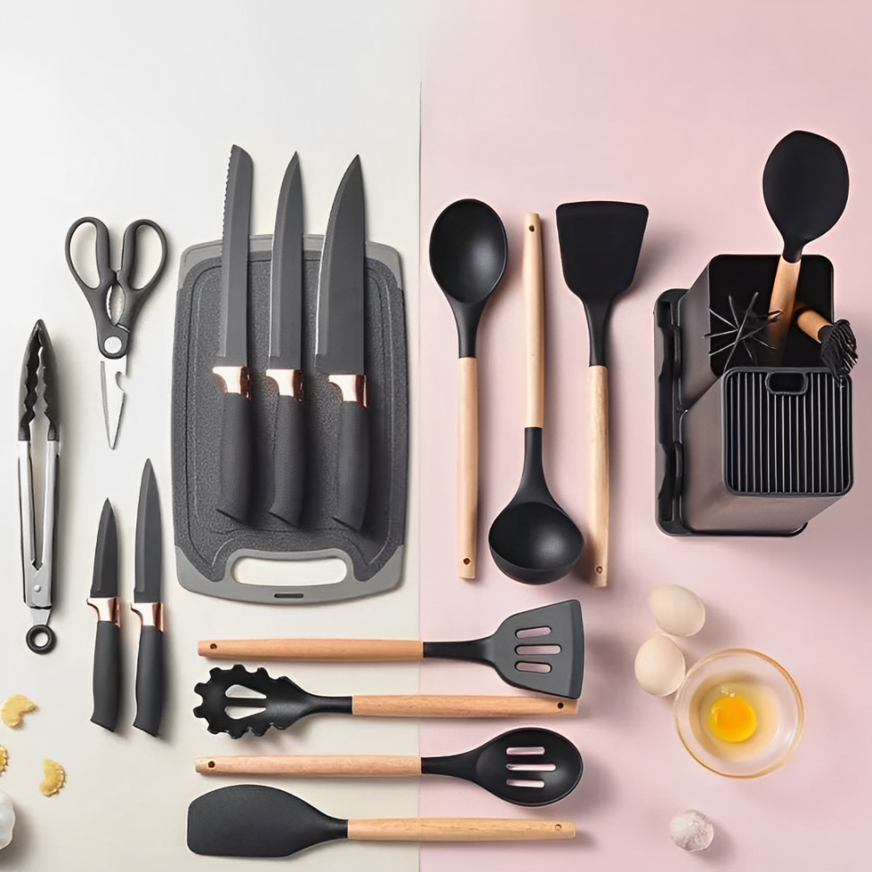 Kit Utensílios de Cozinha Luxo